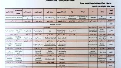 Photo of إعلان تدشين الإمتحانات النهائية 2022-2023م